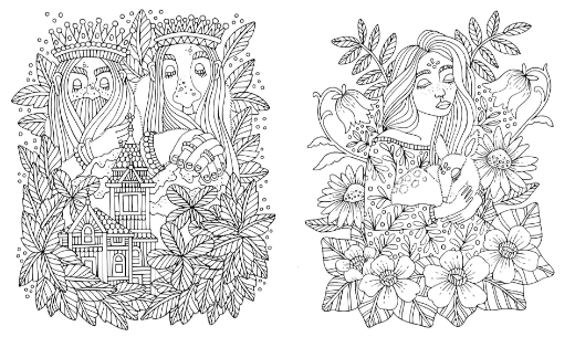 Picture of Fairy Tales & Folklore Coloring Book: A Magical Journey Inspired by Scandinavian Fables