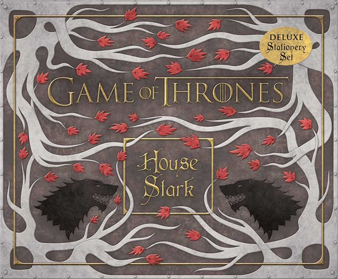 Picture of Game of thrones: house stark deluxe stationery set