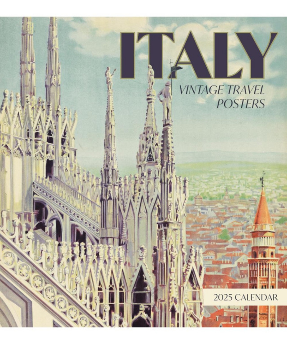 Picture of Italy: Vintage Travel Posters CAL25167: 2025 Wall Calendar