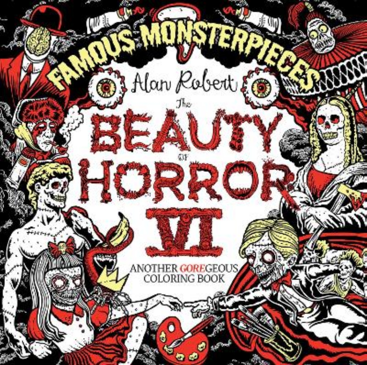 Picture of The Beauty of Horror 6: Famous Monsterpieces Coloring Book