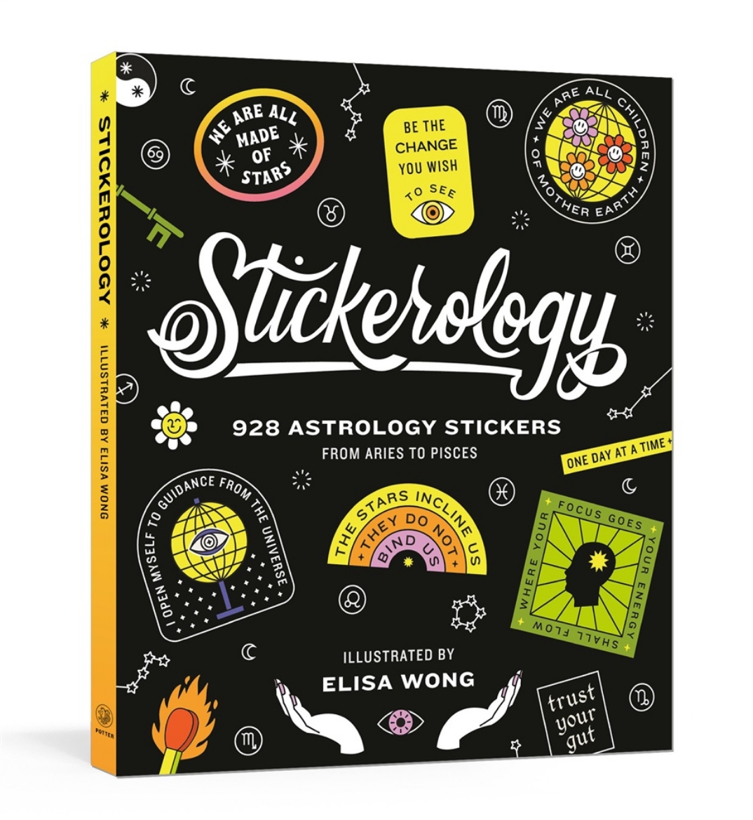 Picture of Stickerology: 928 Astrology Stickers from Aries to Pisces: Stickers for Journals, Water Bottles, Laptops, Planners, and More