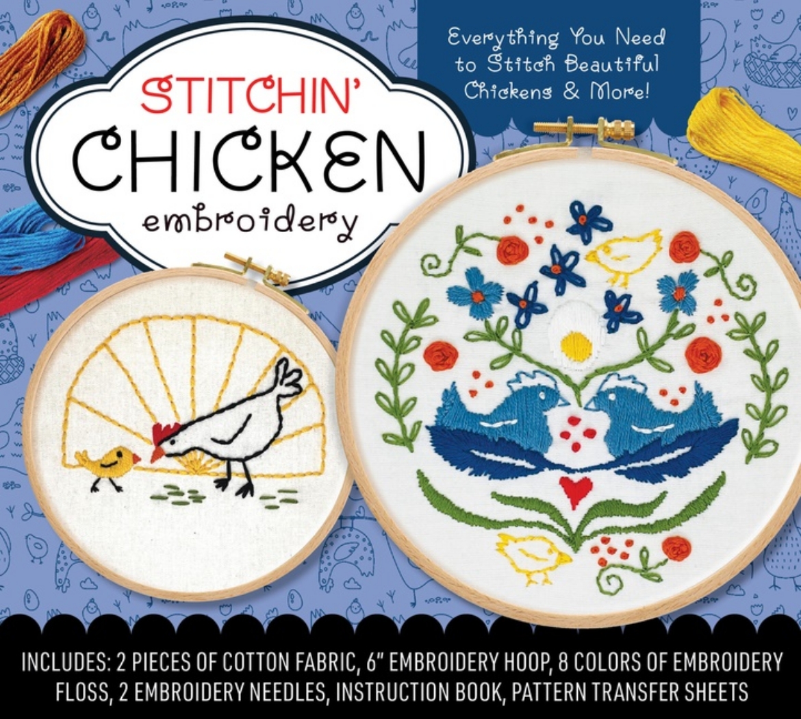 Picture of Stitchin Chicken Embroidery Kit