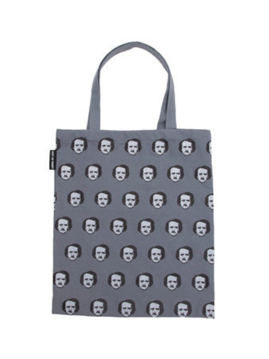 Picture of Edgar Allan Poe-ka Dot Tote Bag