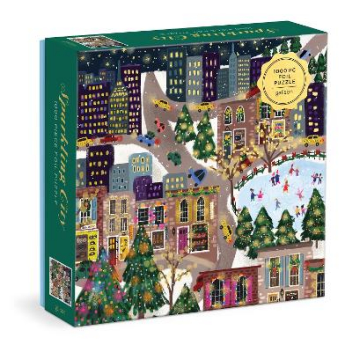 Picture of Joy Laforme Sparkling City 1000 Piece Foil Puzzle In a Square Box