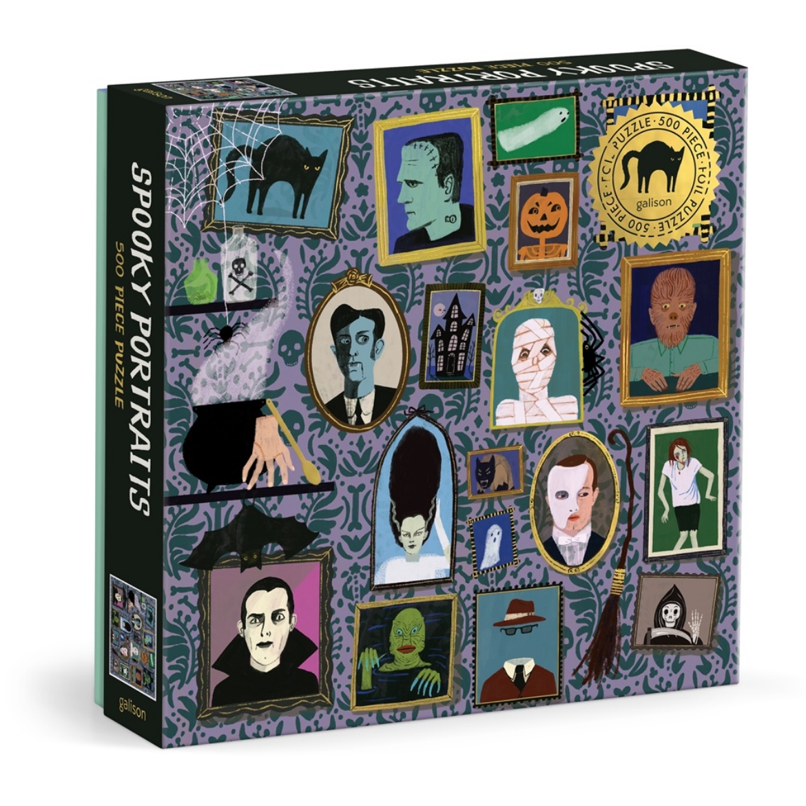 Picture of Spooky Portraits 500 Piece Foil Puzzle