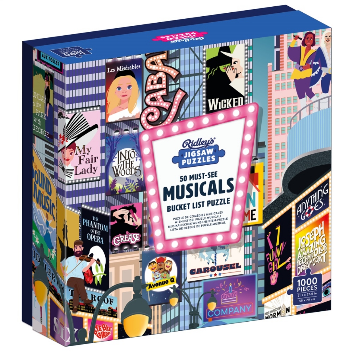 Picture of 50 Must-See Musicals Bucket List 1000-Piece Puzzle