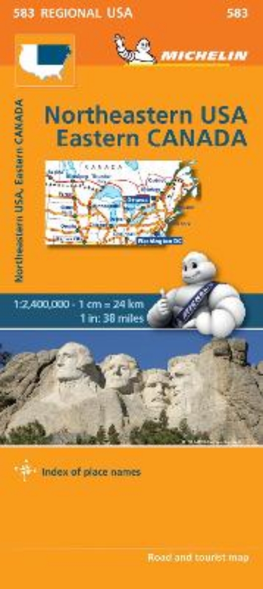 Picture of Northeastern USA, Eastern Canada - Michelin Regional Map 583: Map