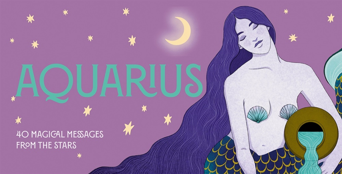 Picture of Aquarius Pocket Zodiac Cards: 40 Magical Messages from the Stars