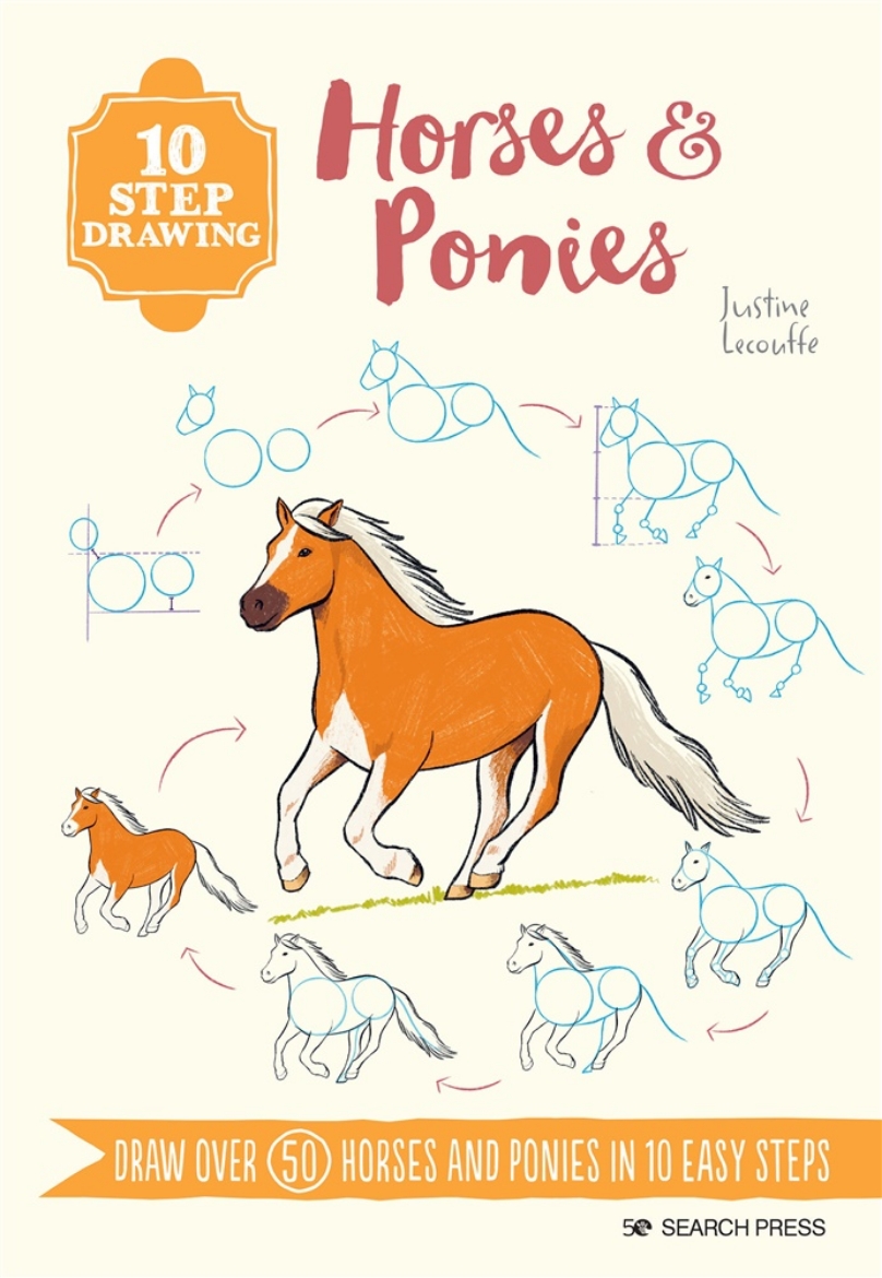 Picture of 10 Step Drawing: Horses  Ponies