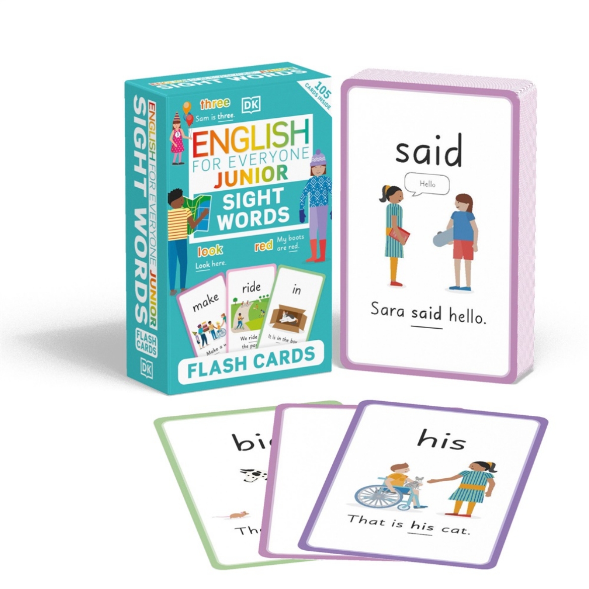 Picture of English for Everyone Junior Sight Words Flash Cards