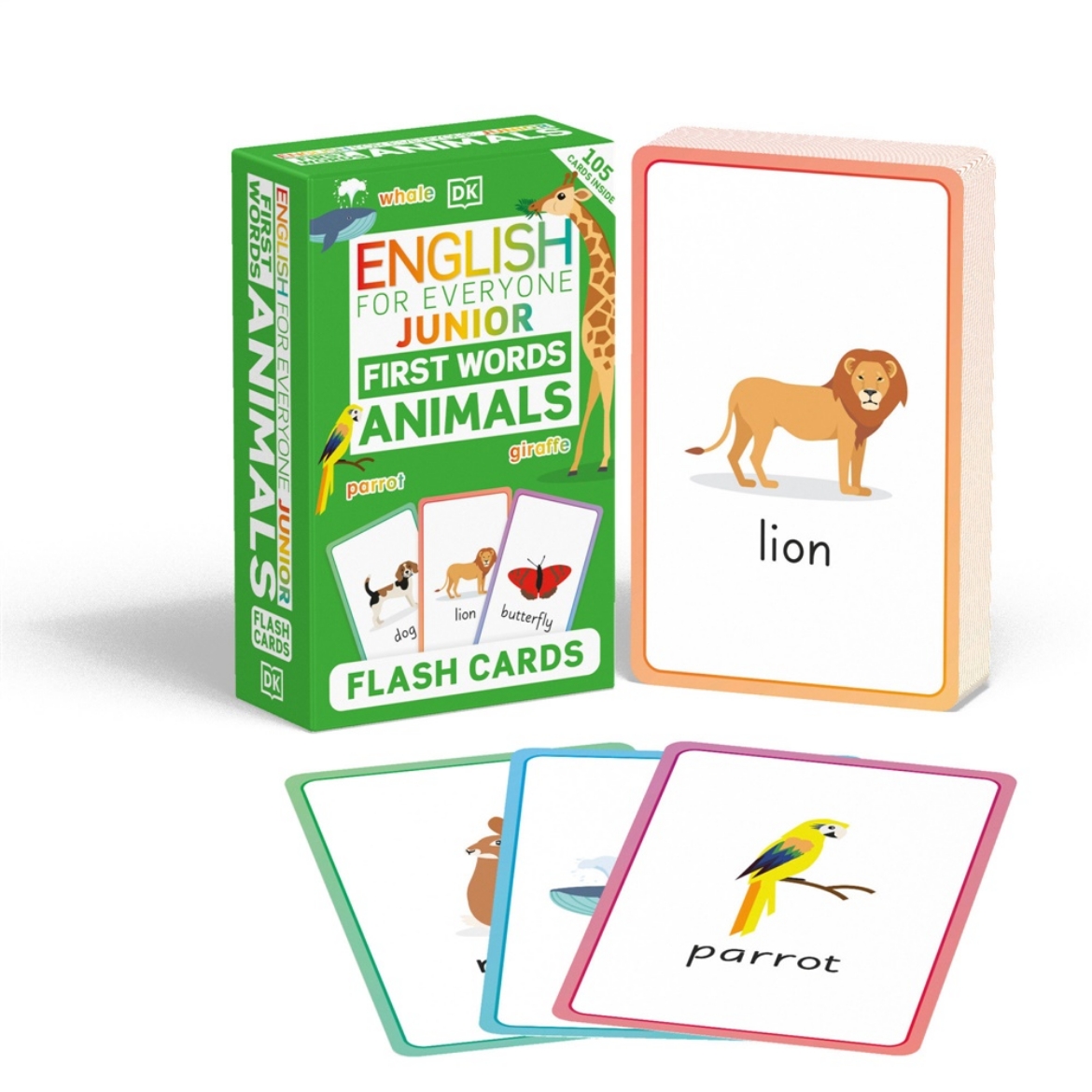 Picture of English for Everyone Junior First Words Animals Flash Cards