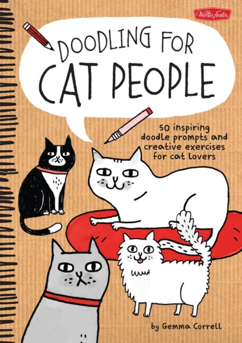 Picture of Doodling for cat people - 50 inspiring doodle prompts and creative exercise