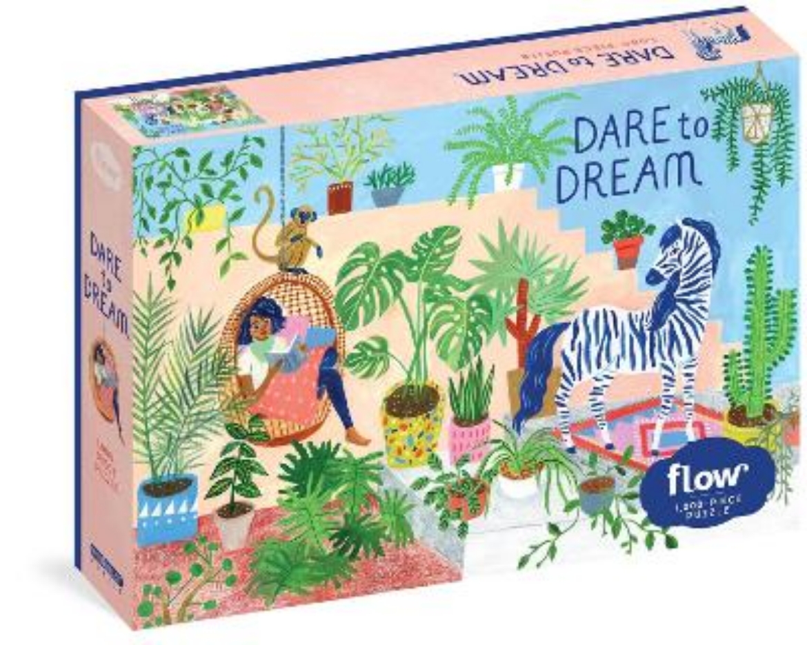 Picture of Dare to Dream 1,000-Piece Puzzle: (Flow) for Adults Families Picture Quote Mindfulness Game Gift Jigsaw 26 3/8” x 18 7/8”