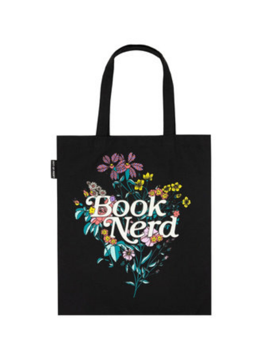 Picture of Book Nerd Floral Tote Bag