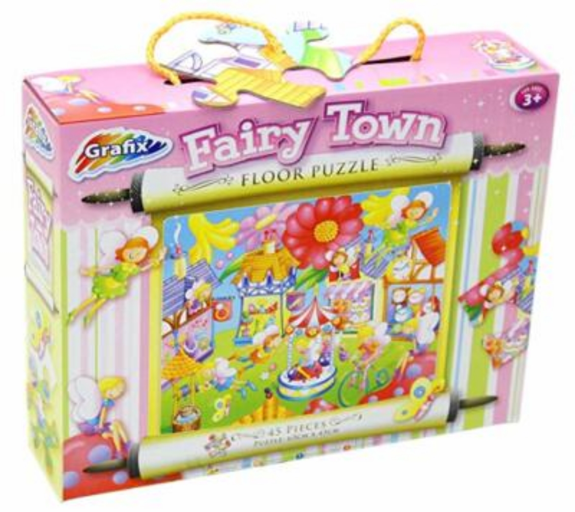 Bild på Floor Puzzle 45pc: Fairy Town