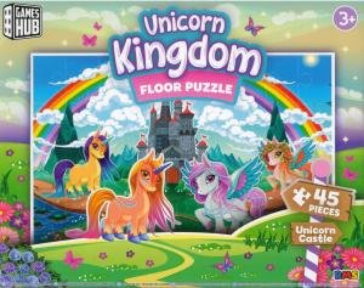 Picture of Floor Puzzle 45pc: Unicorn Kindom