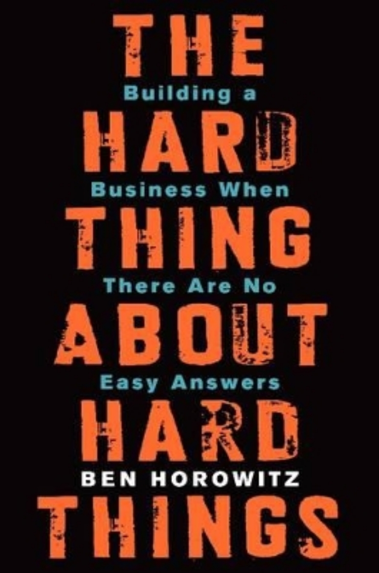 Picture of Hard thing about hard things - building a business when there are no easy a
