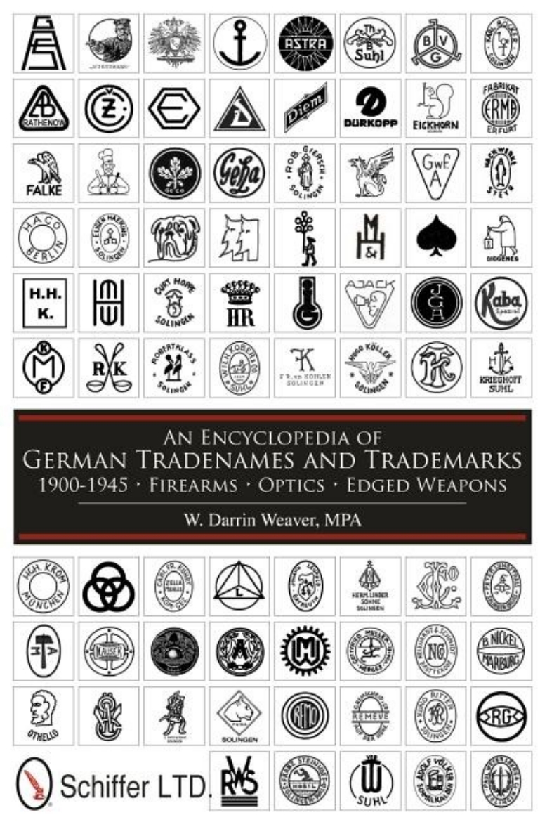 Picture of Encyclopedia of german tradenames and trademarks 1900-1945 - firearms, opti