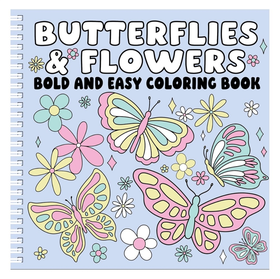 Picture of BUTTERFLIES AND FLOWERS Bold and Easy Coloring Book