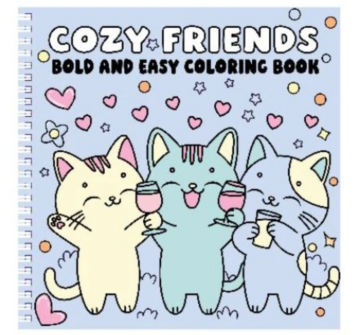 Picture of Cozy Friends Bold and Easy Coloring Book