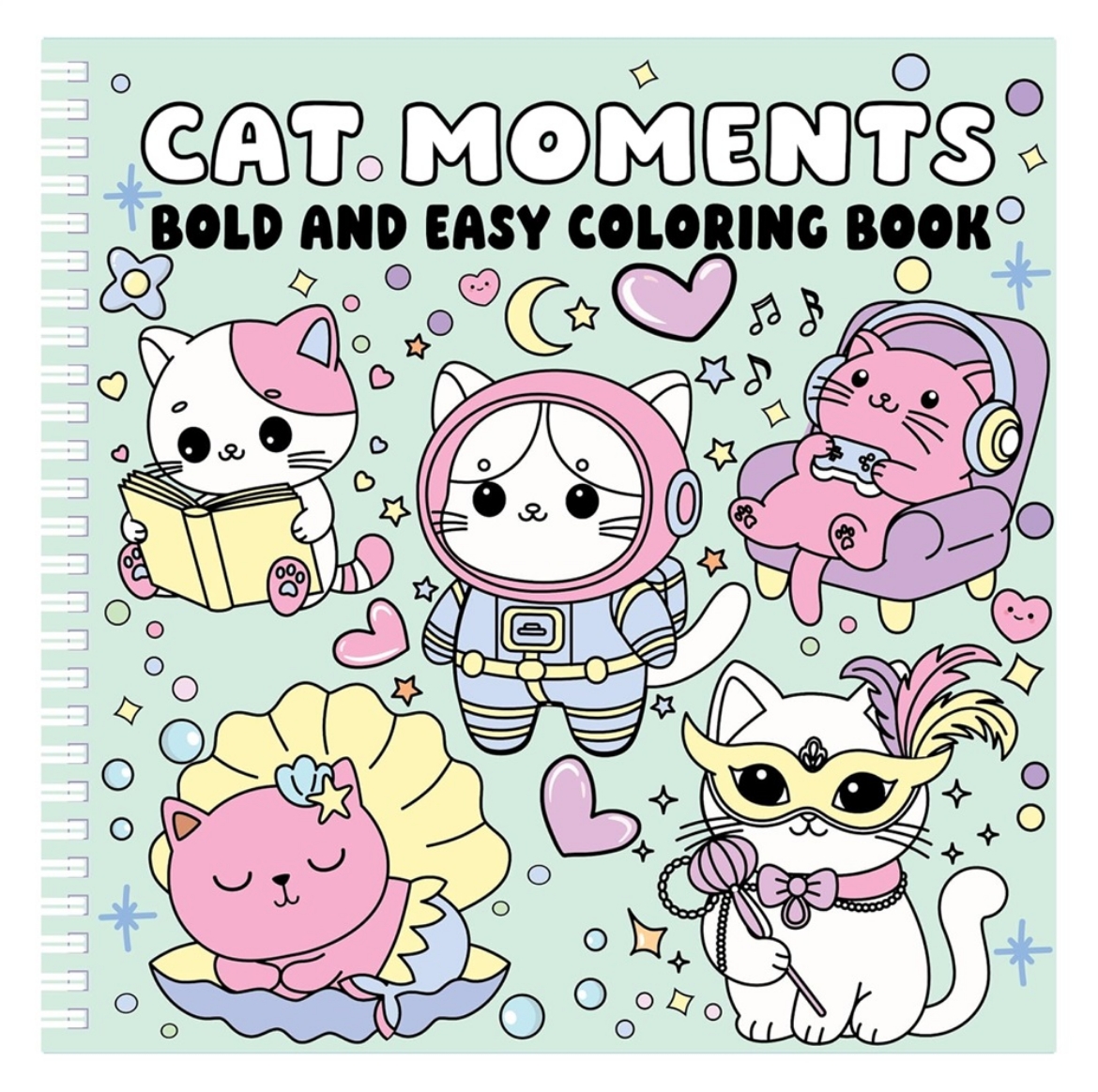 Picture of Cat Moments Bold and Easy Coloring Book