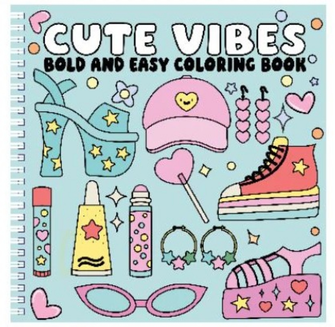 Picture of Cute Vibes Bold and Easy Coloring Book