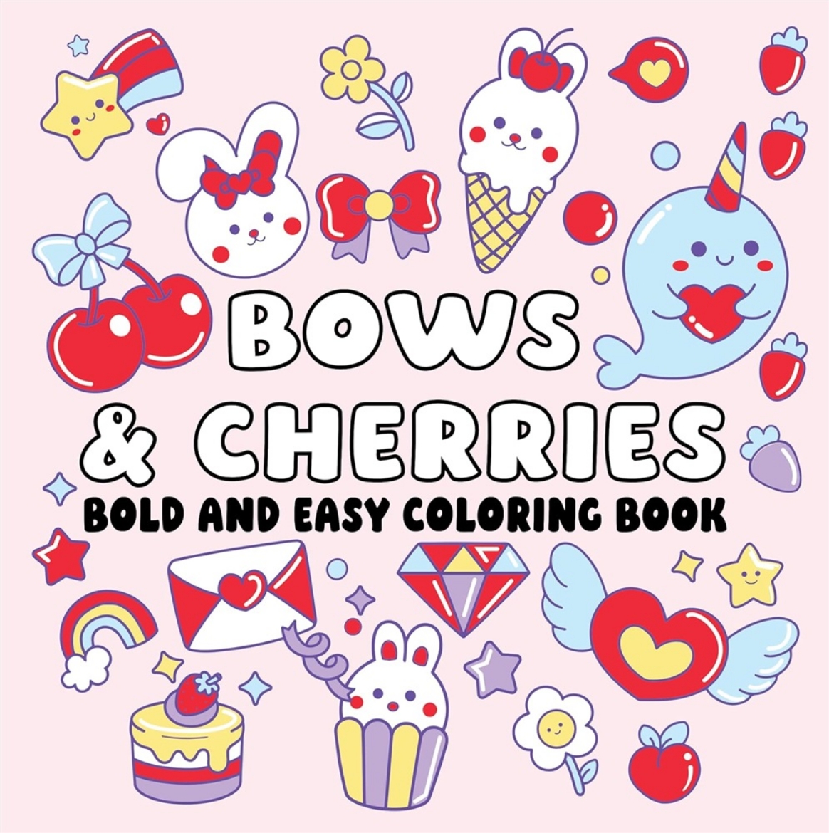 Picture of Bows and Cherries Bold and Easy Coloring Book