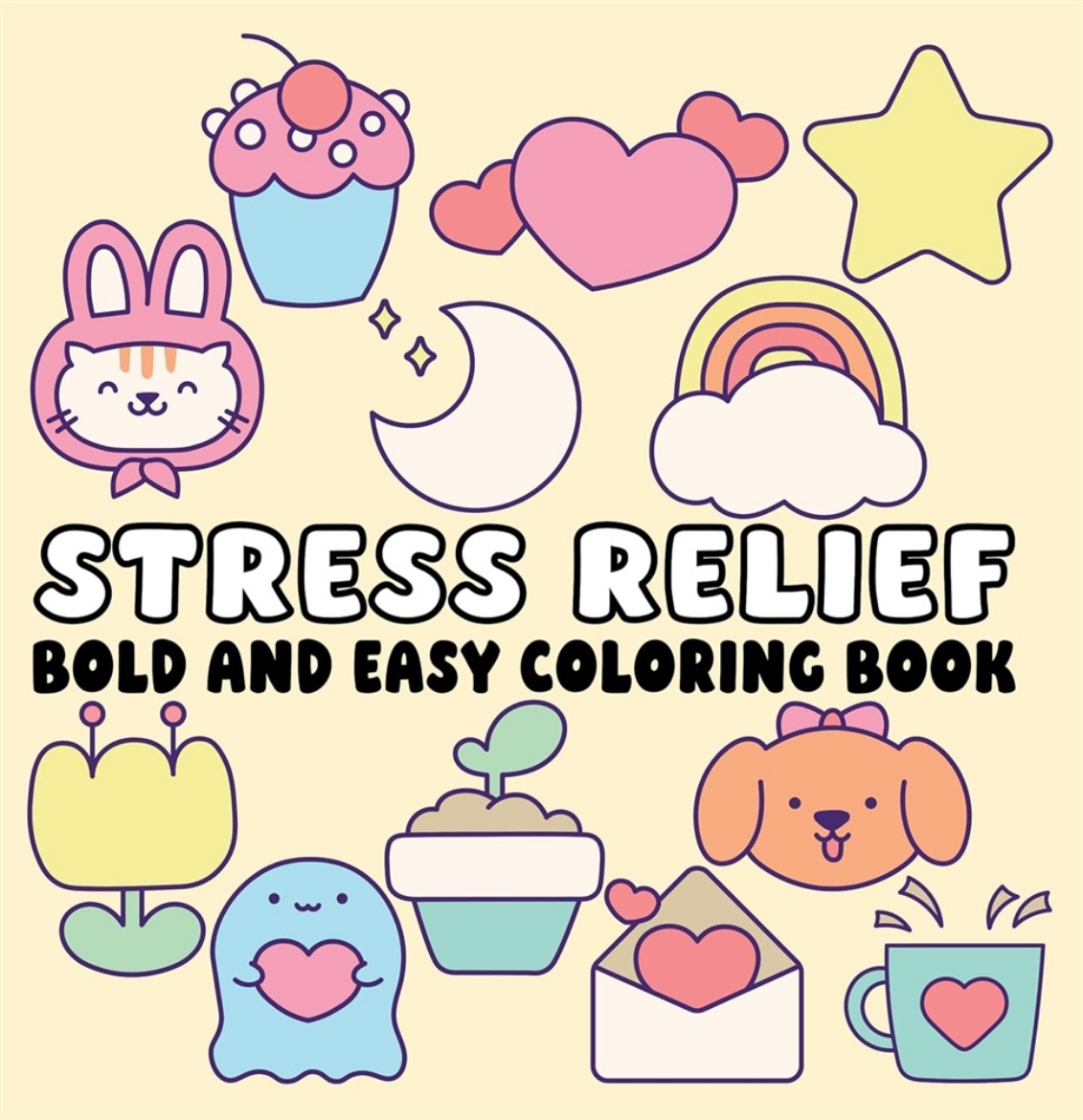 Picture of Stress Relief Bold and Easy Coloring Book
