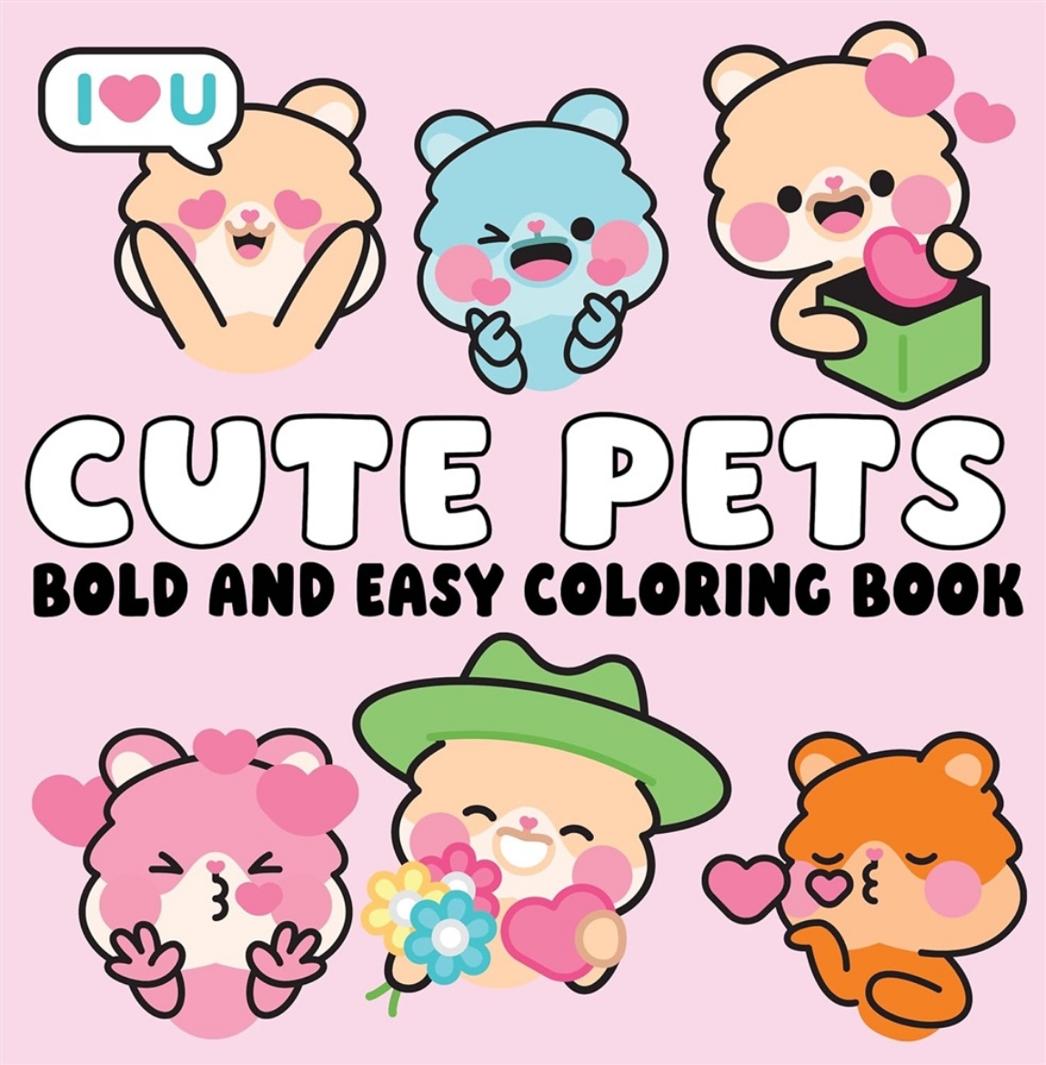 Picture of Cute Pets Bold and Easy Coloring Book