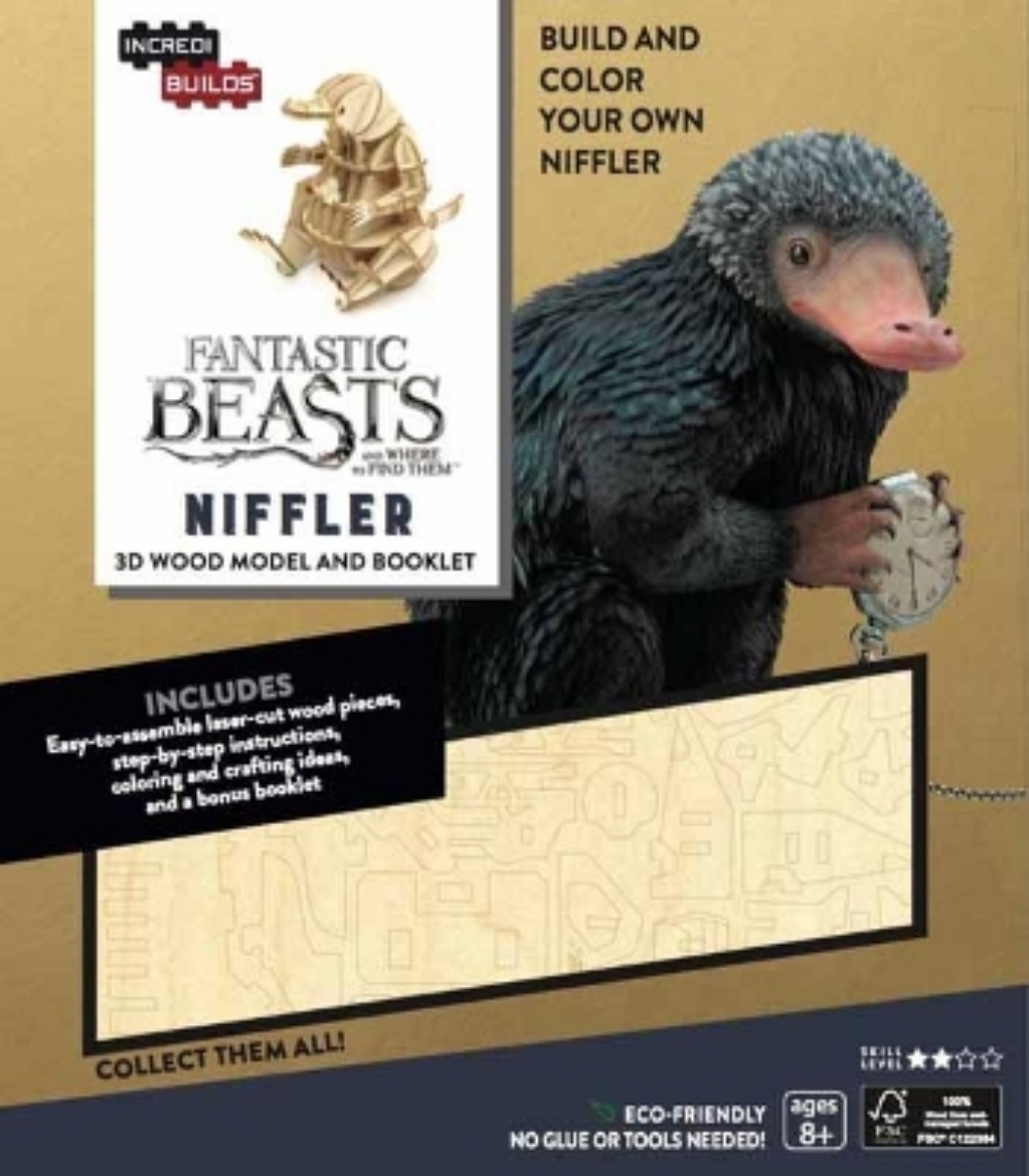 Picture of IncrediBuilds: Fantastic Beasts and Where to Find Them: Niffler 3D Wood Model and Booklet