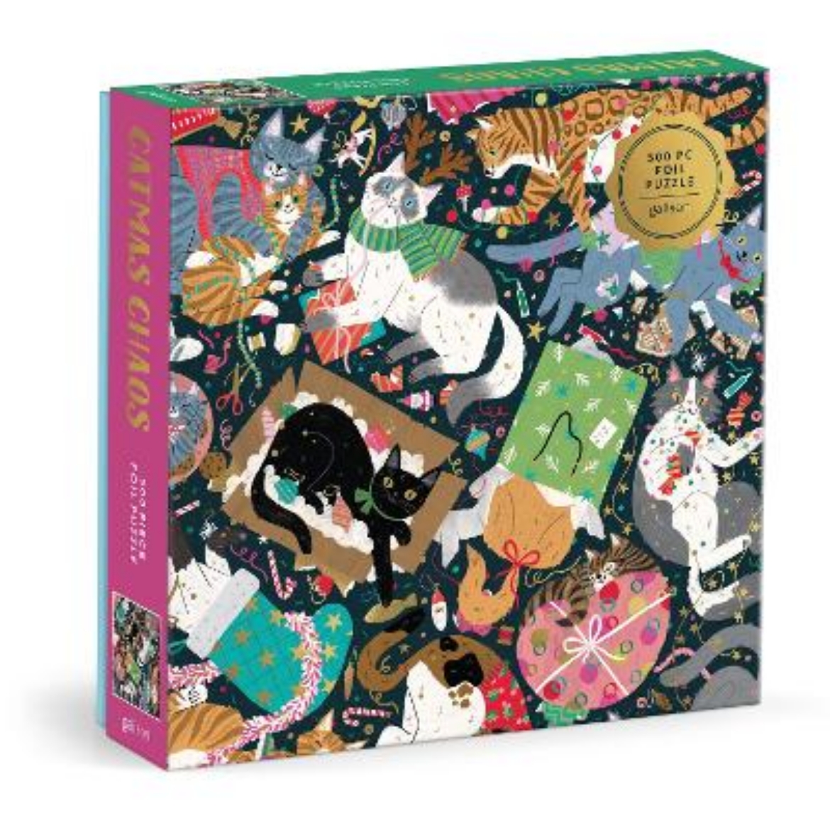 Picture of Catmas Chaos 500 Piece Foil Puzzle