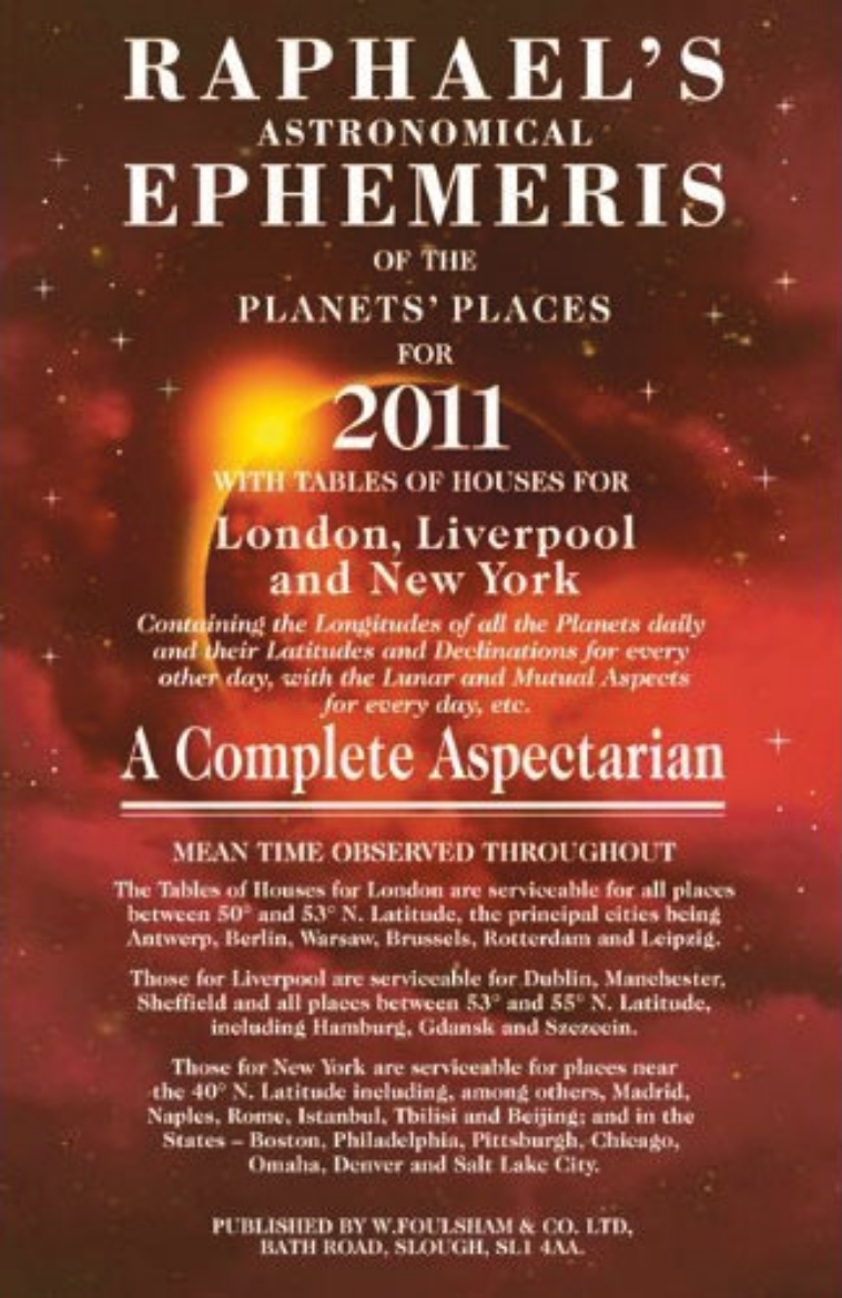 Picture of Raphael's Astronomical Ephemeris 2011
