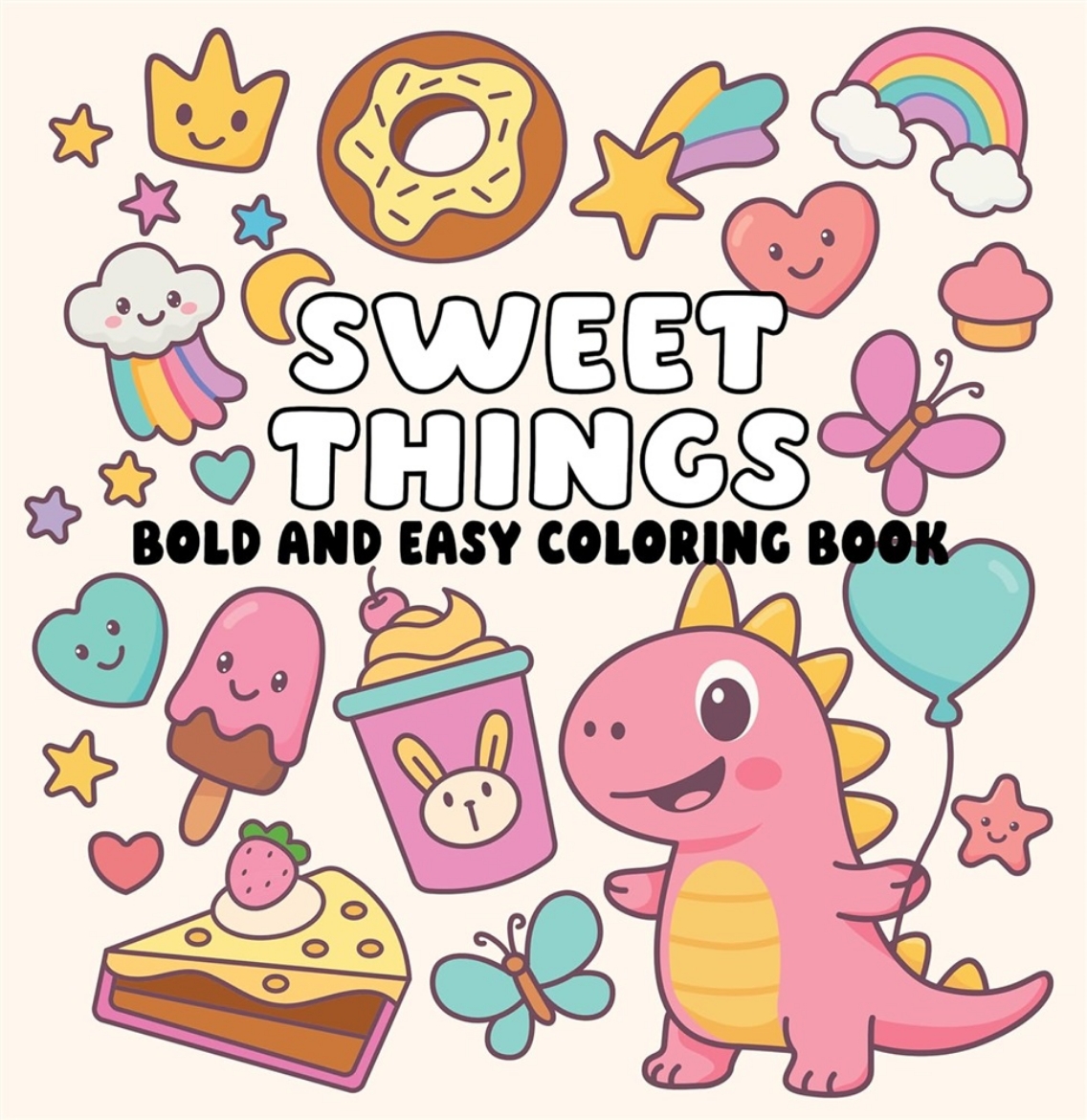 Picture of Sweet Things Bold and Easy Coloring Book