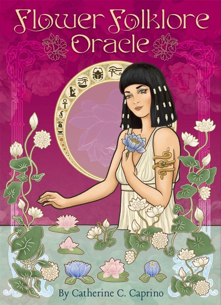 Picture of Flower Folklore Oracle: Wisdom of the Flowers: Colorful 44-Card Oracle Deck, 76-Page Guidebook, Mythology, Language of Flowers, Collaborative Deck, Mystic Tales, Flora and Fauna Folklore
