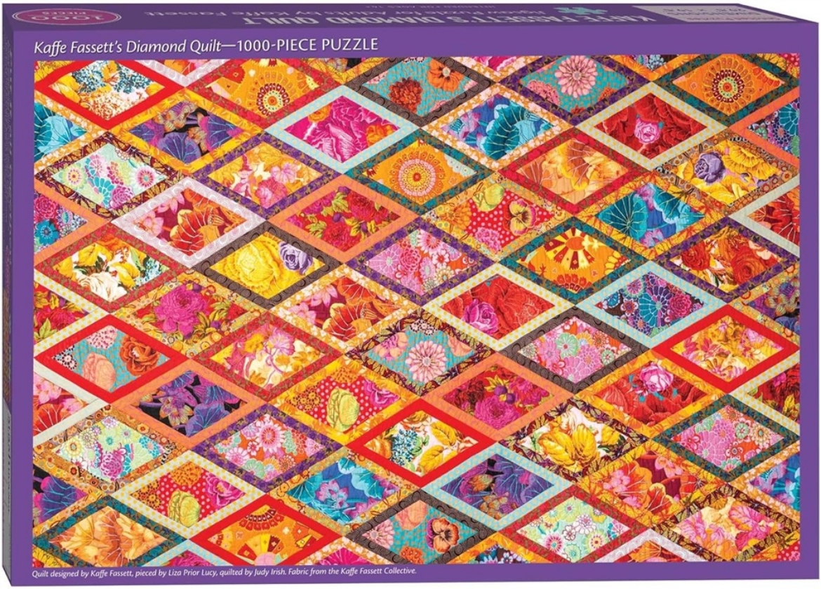 Picture of Kaffe Fassett's Diamond Quilt Jigsaw Puzzle : 1000 Pieces