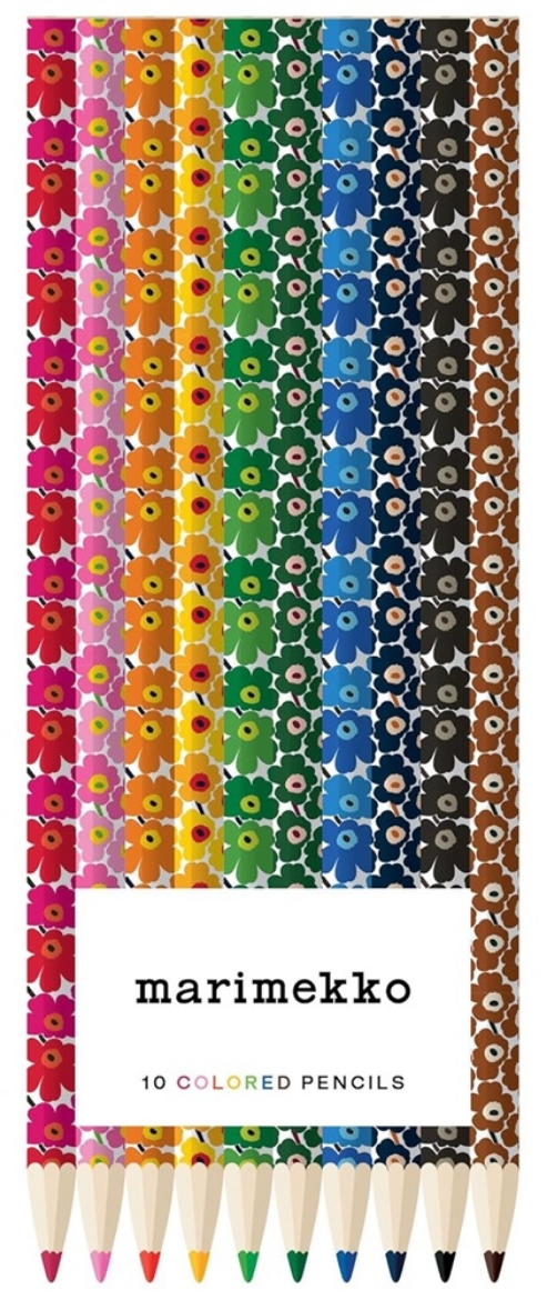 Picture of Marimekko Colored Pencils (Unikko): 10 Colored Pencils