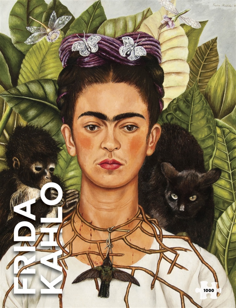 Picture of Frida Kahlo: Self-Portrait with Thorn Necklace and Hummingbird 1000-Piece Jigsaw Puzzle