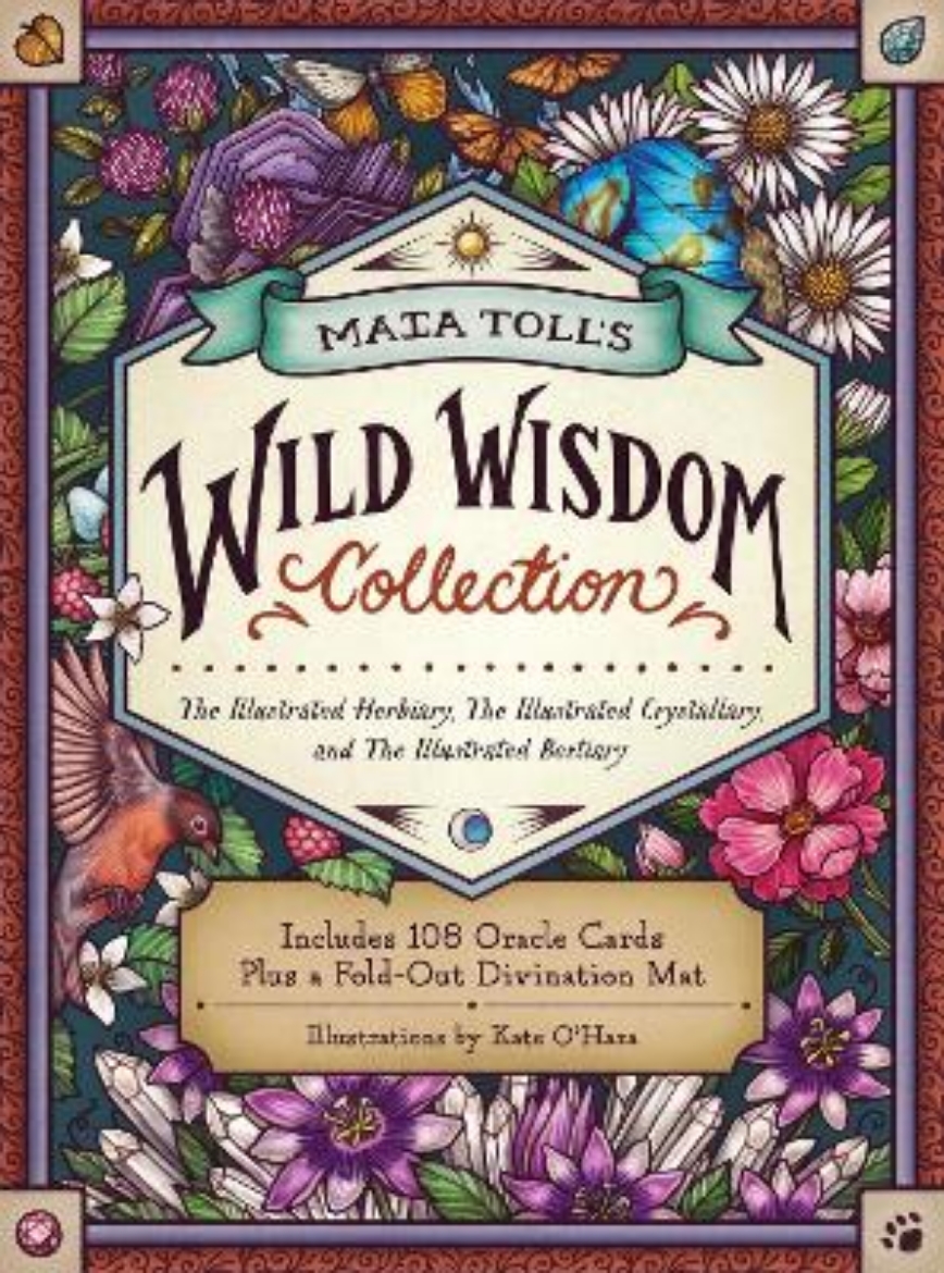 Picture of Maia Toll's Wild Wisdom Collection: The Illustrated Herbiary, The Illustrated Crystallary, and The Illustrated Bestiary; A Three-Book Set; Includes 108 Oracle Cards plus a Fold-Out Divination Mat