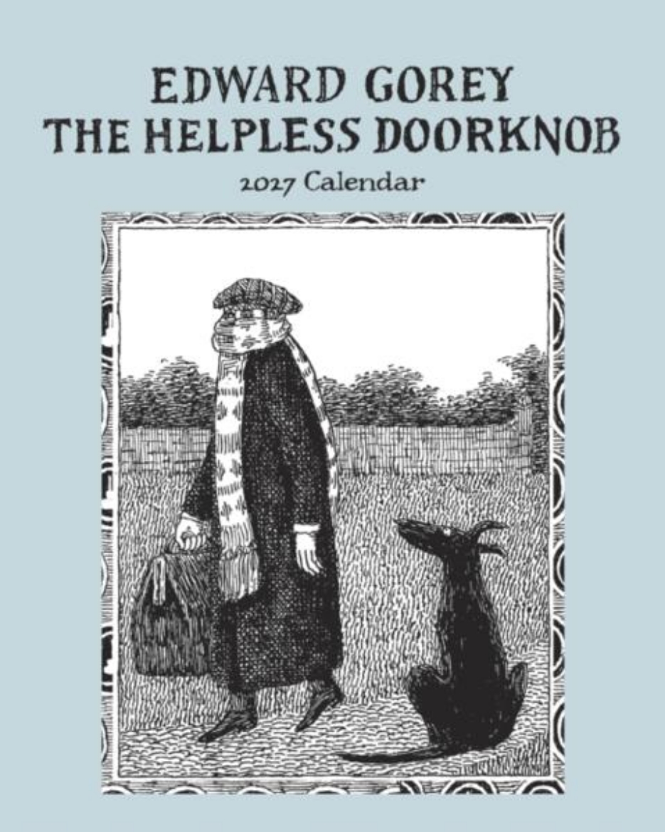 Picture of Edward Gorey:The Helpless Doorknob : 2027 Mini Wall Calendar