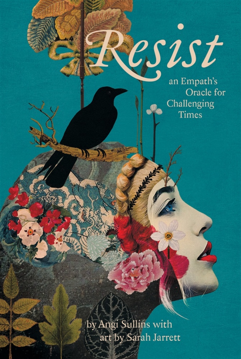 Picture of Resist Oracle: An Empath’s Oracle for Challenging Times: 46 Silver Gilt-Edged Cards, 128-Page Lushly Illustrated Guidebook, Messages of Hope and Empowerment, Visionary Collage Art, Deluxe Set Includes