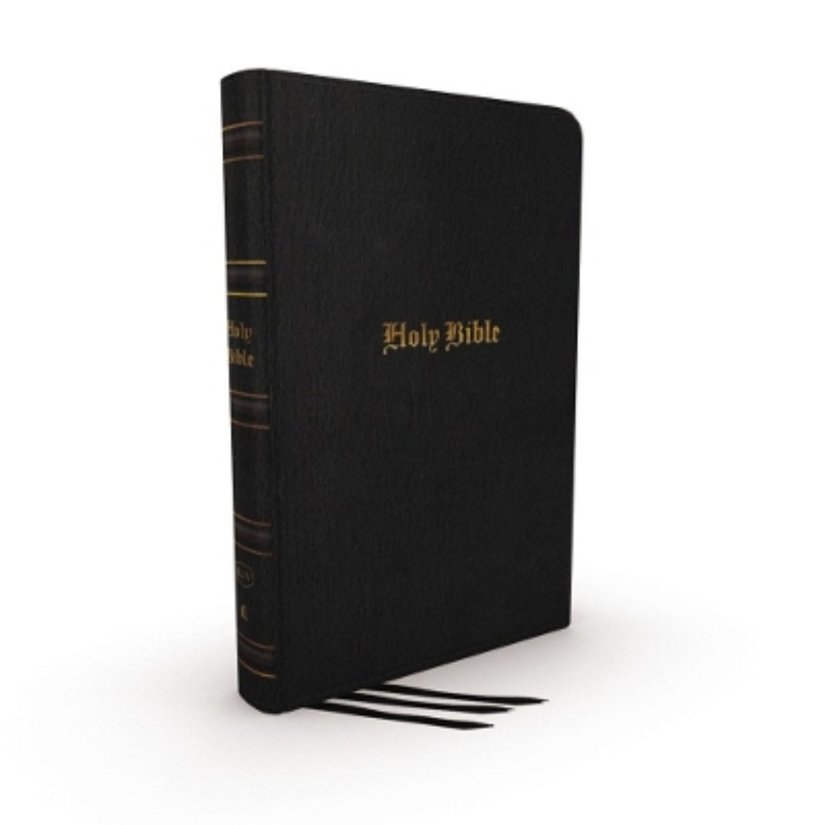 Picture of KJV Holy Bible: Large Print Thinline, Black Genuine Leather, Red Letter, Comfort Print: King James Version