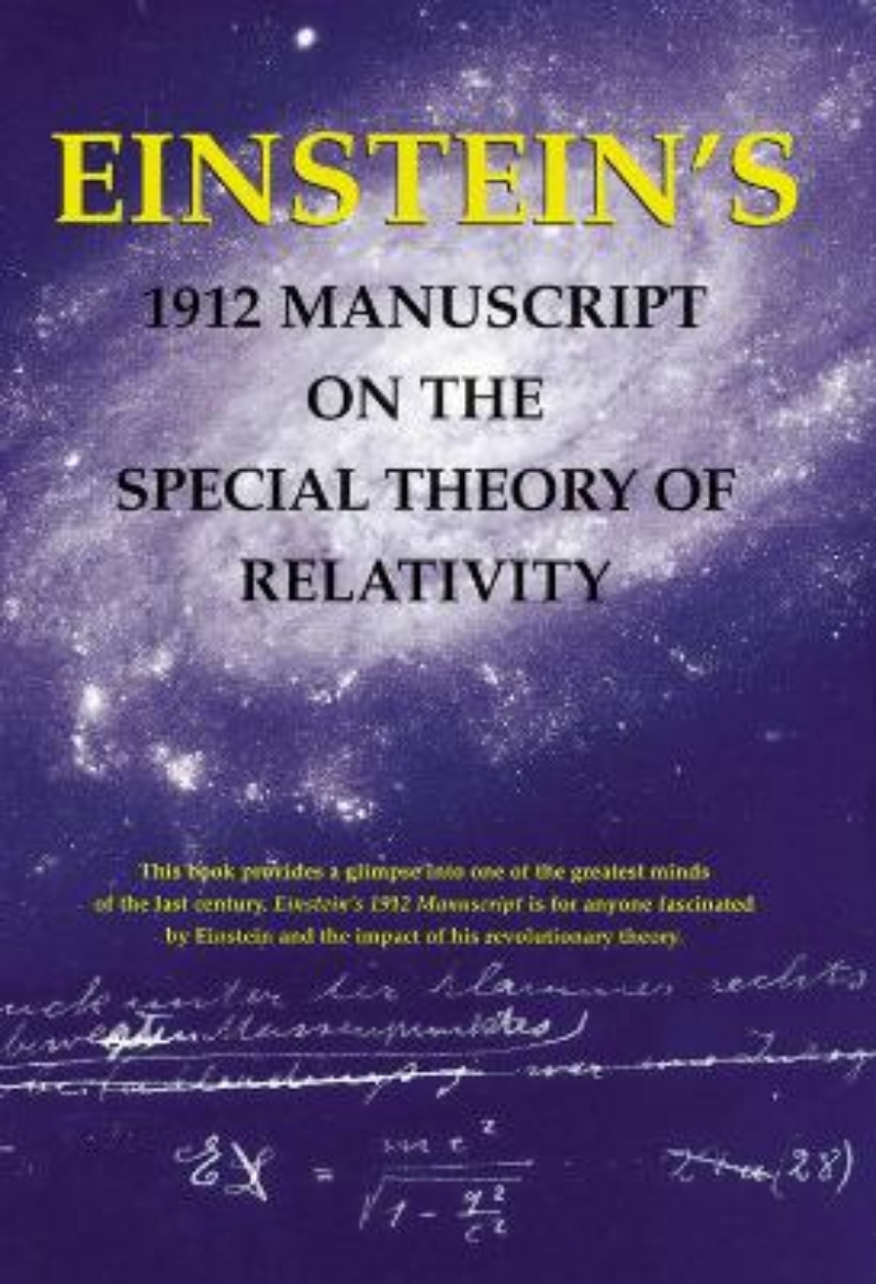 Picture of Einsteins 1912 manuscript on the theory of relativity - a facsimile
