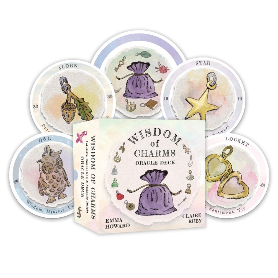 Picture of Wisdom of Charms Oracle Deck: Intuitive Connection and Symbolic Insight (66 Full-Color Cards and 164-Page Full-Color Guidebook)