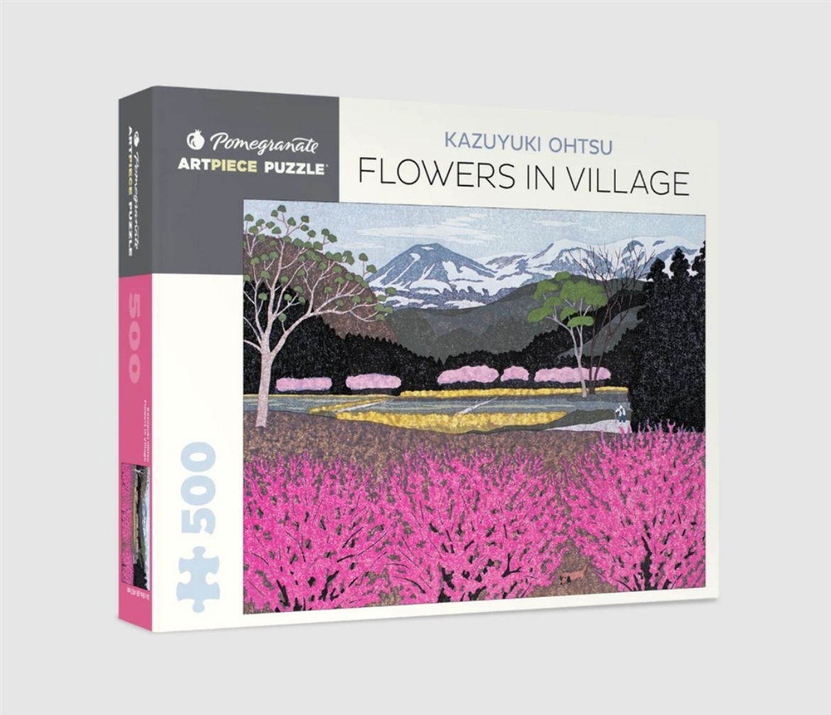 Picture of Kazuyuki Ohtsu: Flowers in Village 500-piece Jigsaw Puzzle