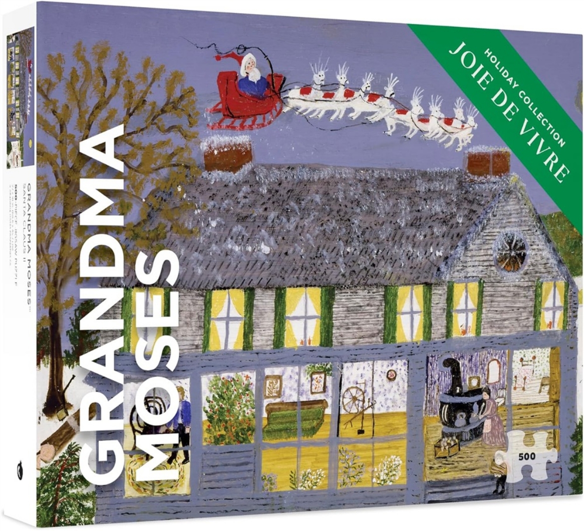 Picture of Grandma Moses: Santa Claus II 500-Piece Puzzle