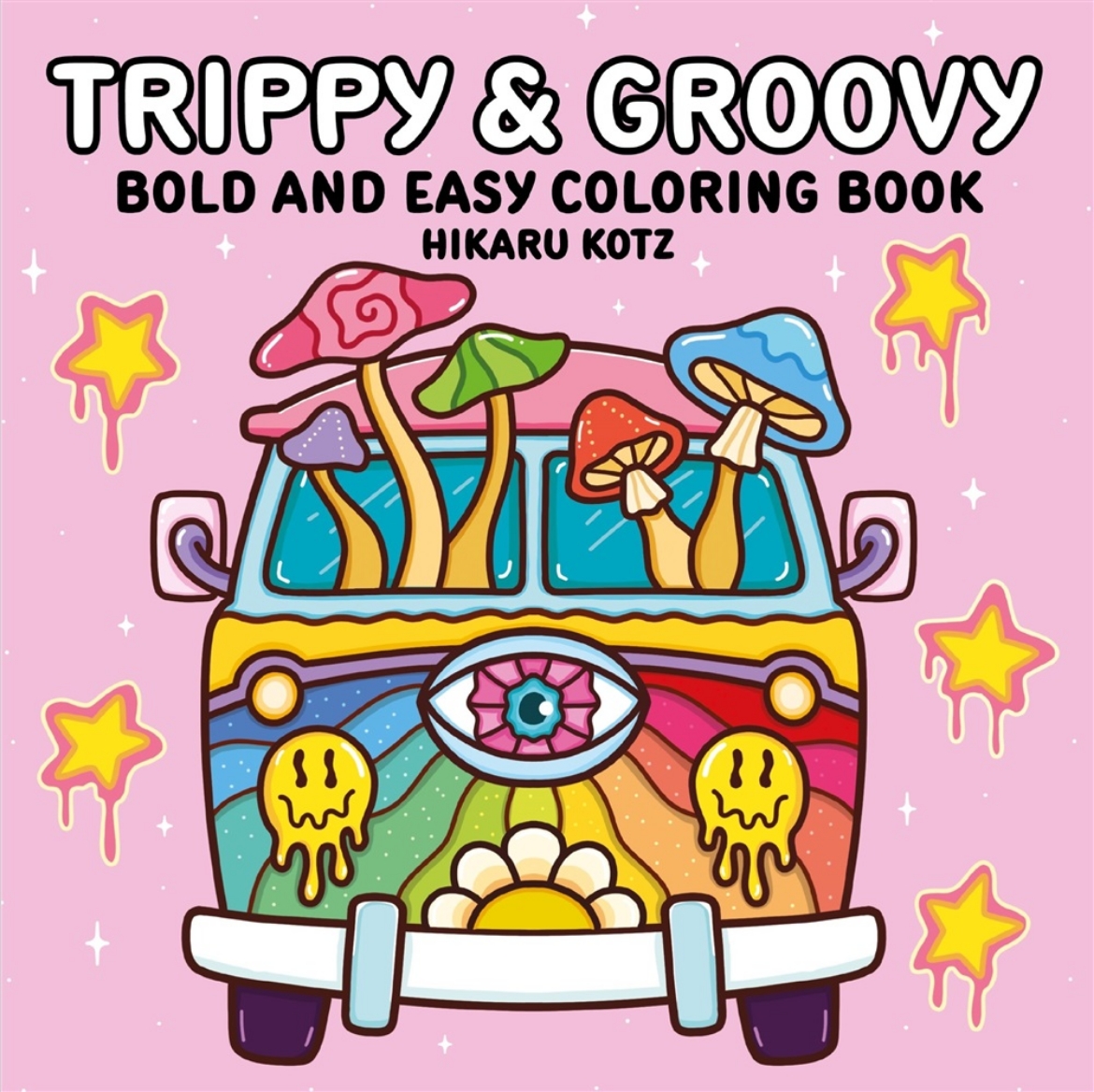 Picture of Trippy & Groovy: Bold and Easy Coloring Book