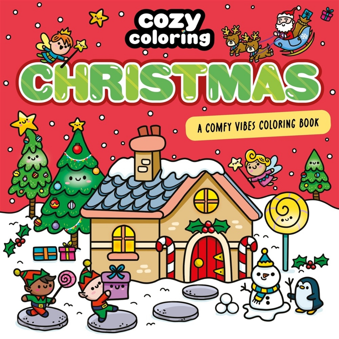 Picture of Cozy Coloring: Christmas: A Comfy Vibes Coloring Book for Adults and Kids: Simple, Relaxing Pages Featuring Winter Wonderlands, Sweet Christmas Treats, and Santa Claus!
