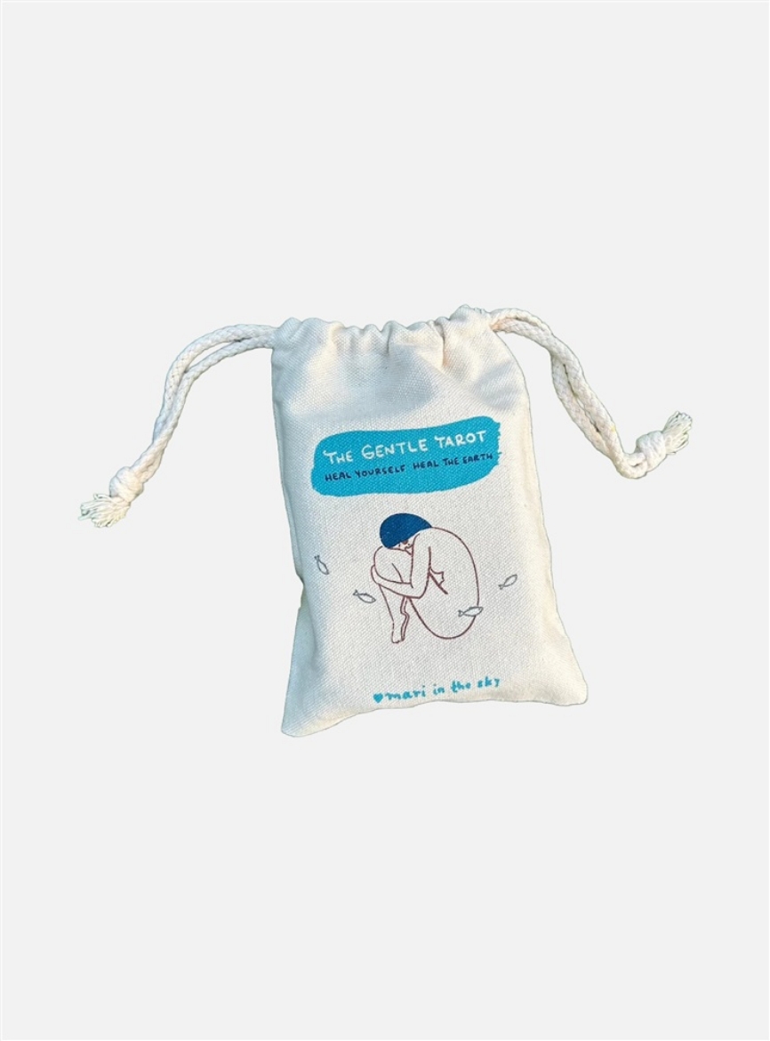 Picture of The Gentle Tarot Cotton Canvas Deck Pouch