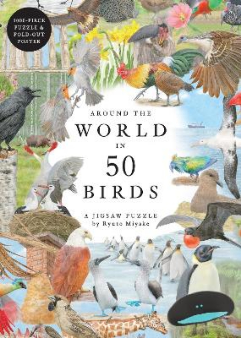 Picture of Pussel Around the World in 50 Birds 1000 bitar
